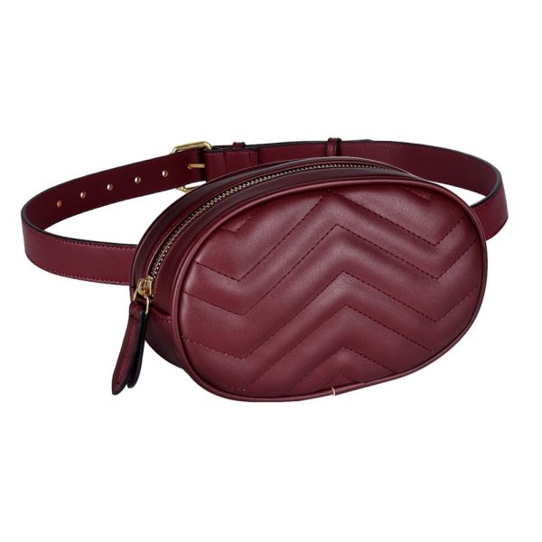 sac banane cuir rond