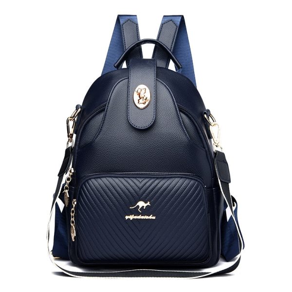 sac à dos en similicuir à rabat