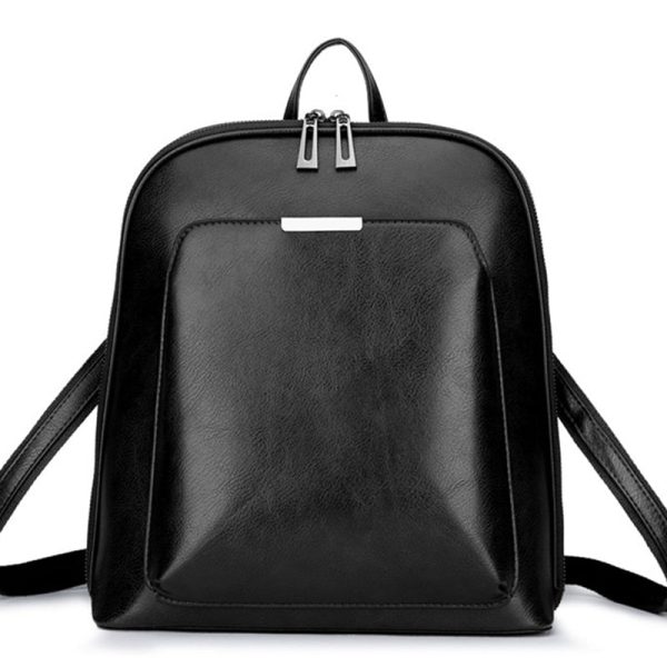 sac à dos femme simili cuir noir élégant