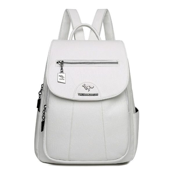 sac à dos en simili cuir femme blanc