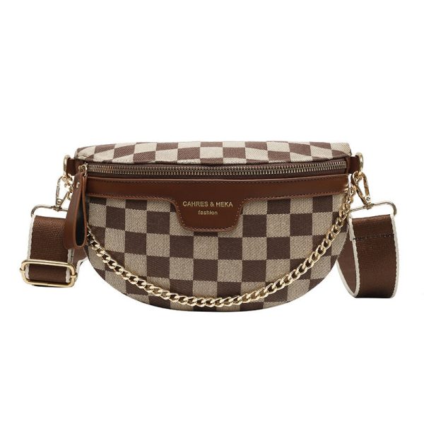 sac banane chic damier
