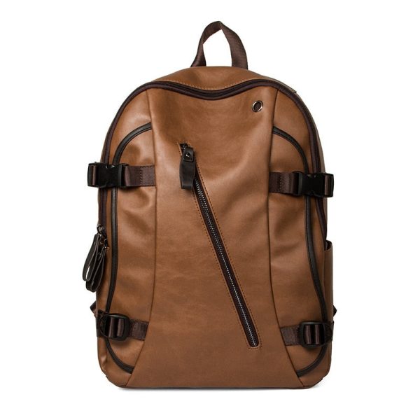 Sac à dos vintage faux cuir miel