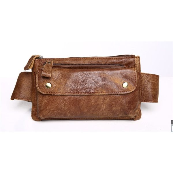 sac banane homme en cuir rectangulaire chic
