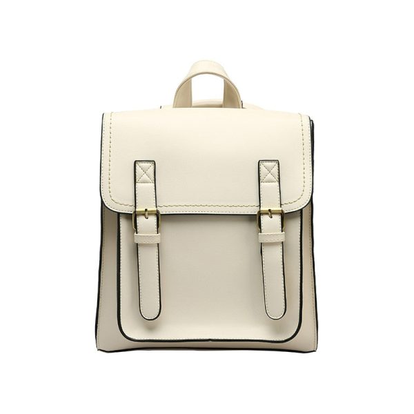 sac à dos PU vintage blanc