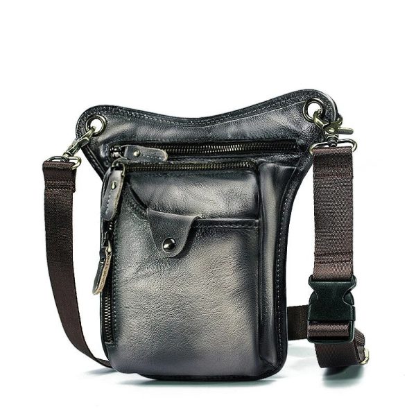 sac de jambe homme en cuir