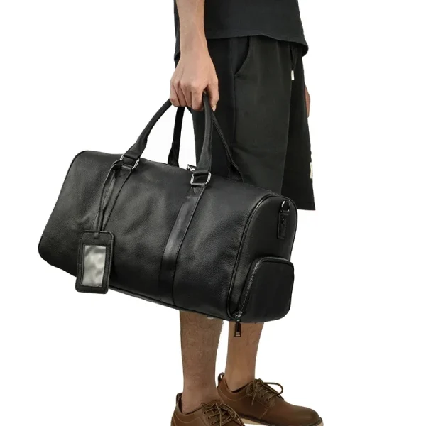 Sacs de voyage en cuir véritable pour hommes