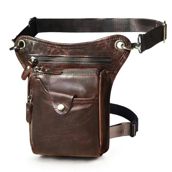 sac de jambe élégant homme moto