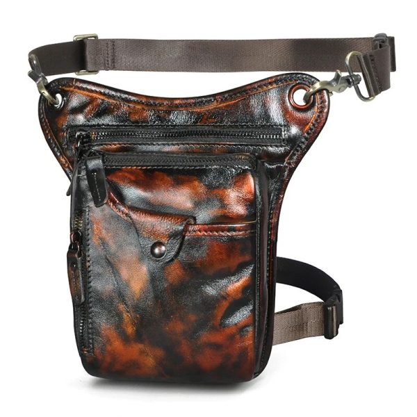 Sac de jambe original moto orange