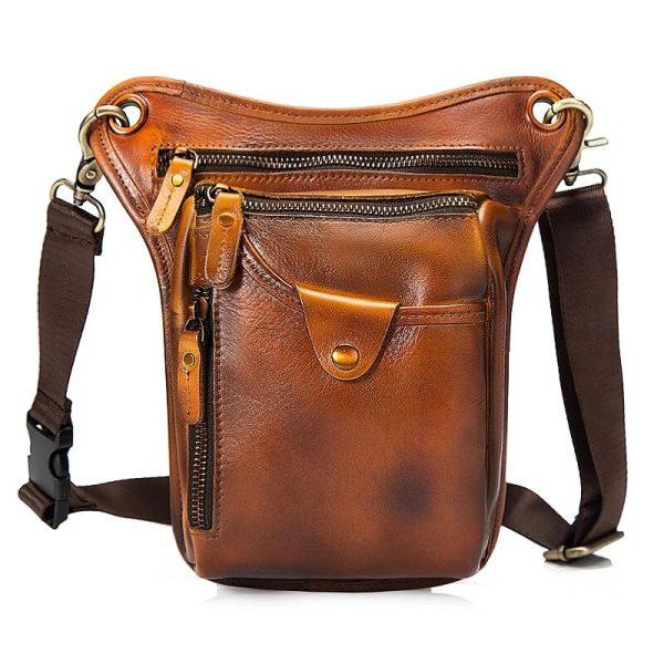 Sac de jambe vintage moto homme