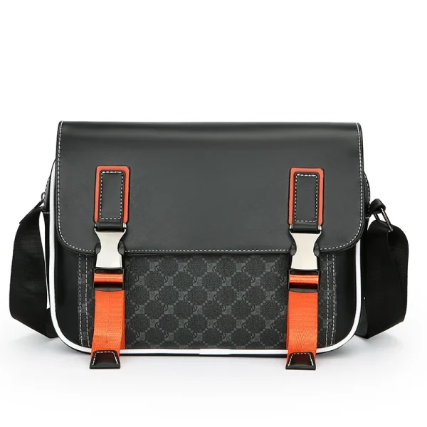 Sac à main à rabat en cuir PU Noir