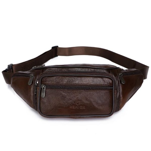 sac banane cuir homme
