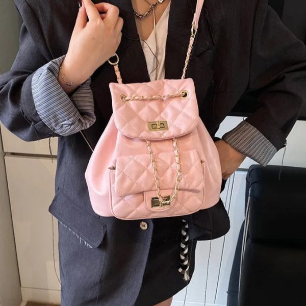 sac à dos seau Rose