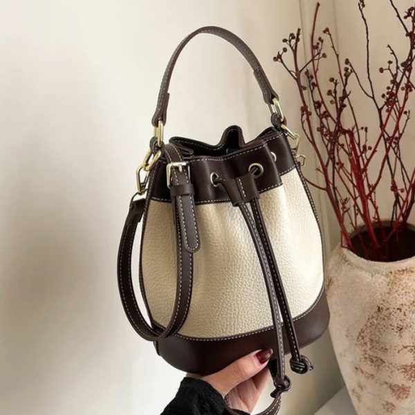 sac seau noir et blanc chic