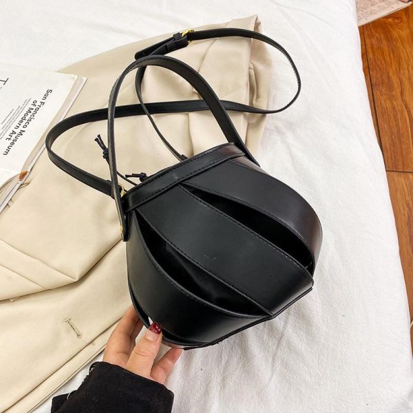 sac boule torsadé noir