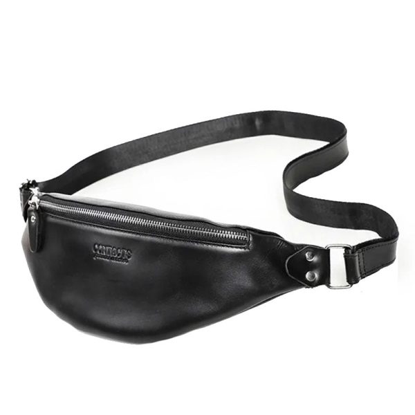 sac banane en cuir pour homme