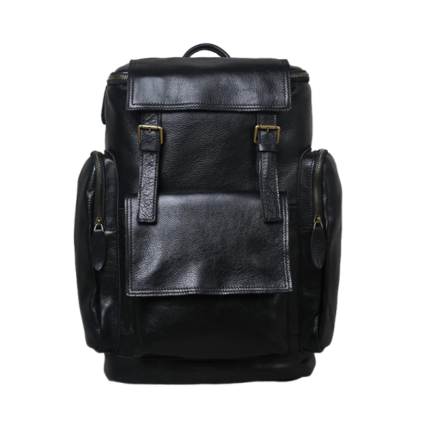 sac à dos élégant en cuir noir